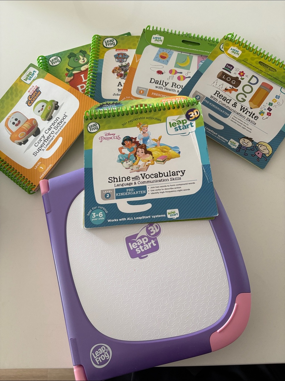 LeapFrog LeapStart 3D Activity System with Learning Books - Purple x 5 books